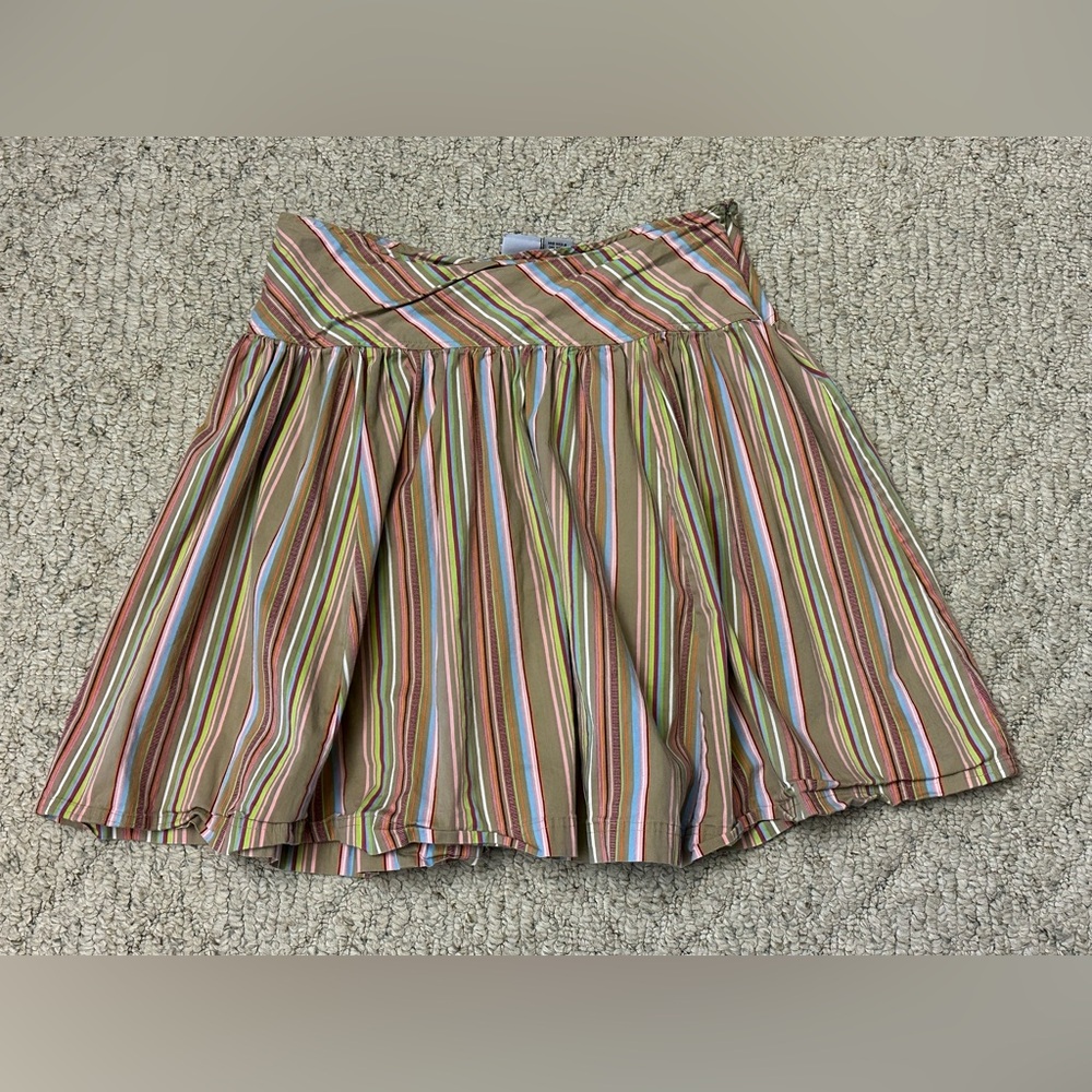 Vintage Size XL JW Div Of Junction West Multicolor Striped Skirt